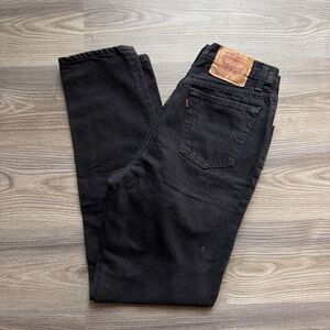 VTG 90s Levi's 501 7501 Black Denim Jeans Made In USA 28 x 32 Actual